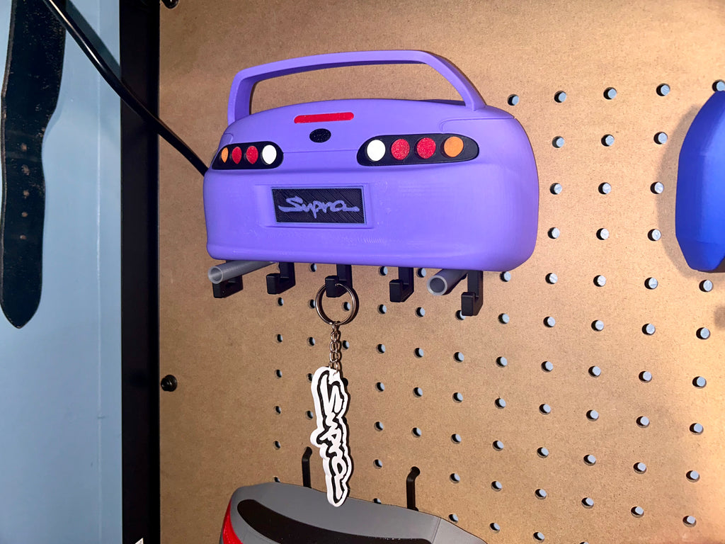 Office Garage Home Wall Key Hanger Compatible With Toyota Supra MK4
