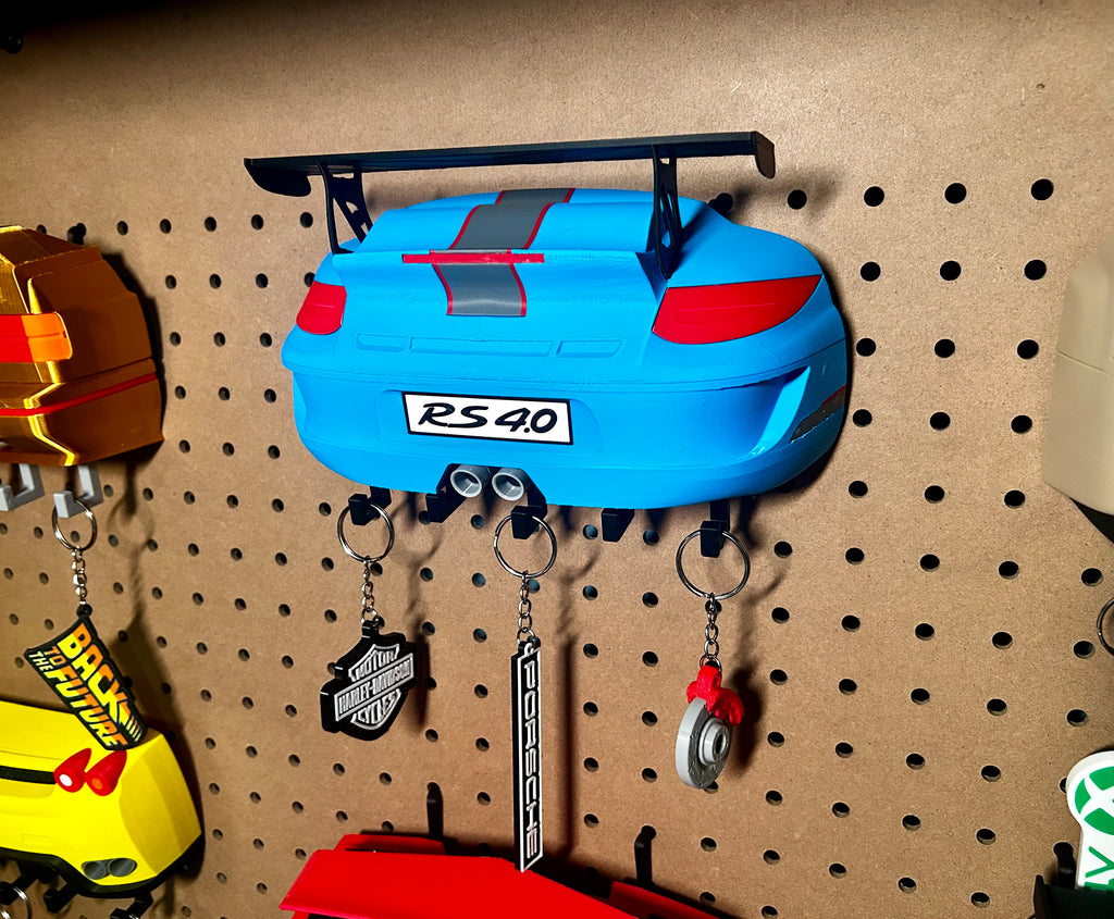 Office Garage Home Wall Key Hanger Compatible With 911 GT3 RS 4.0
