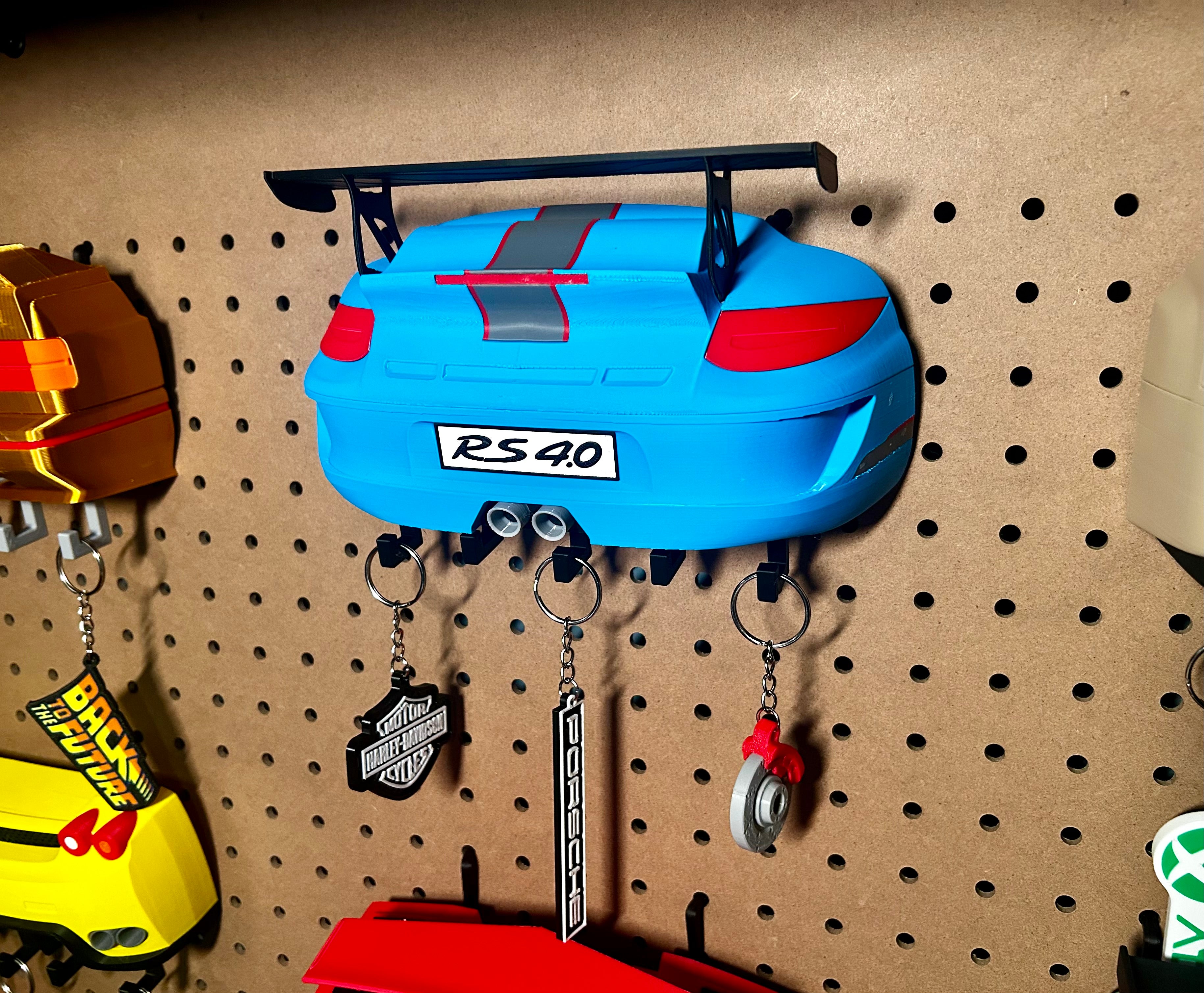 Office Garage Home Wall Key Hanger Compatible With 911 GT3 RS 4.0