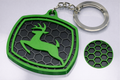 Heavy Equipment Enthusiast Keychain – 3D Honeycomb – Compatible With John Deere