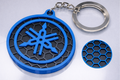Motorcycle Enthusiast Keychain – 3D Honeycomb – Compatible With Yamaha