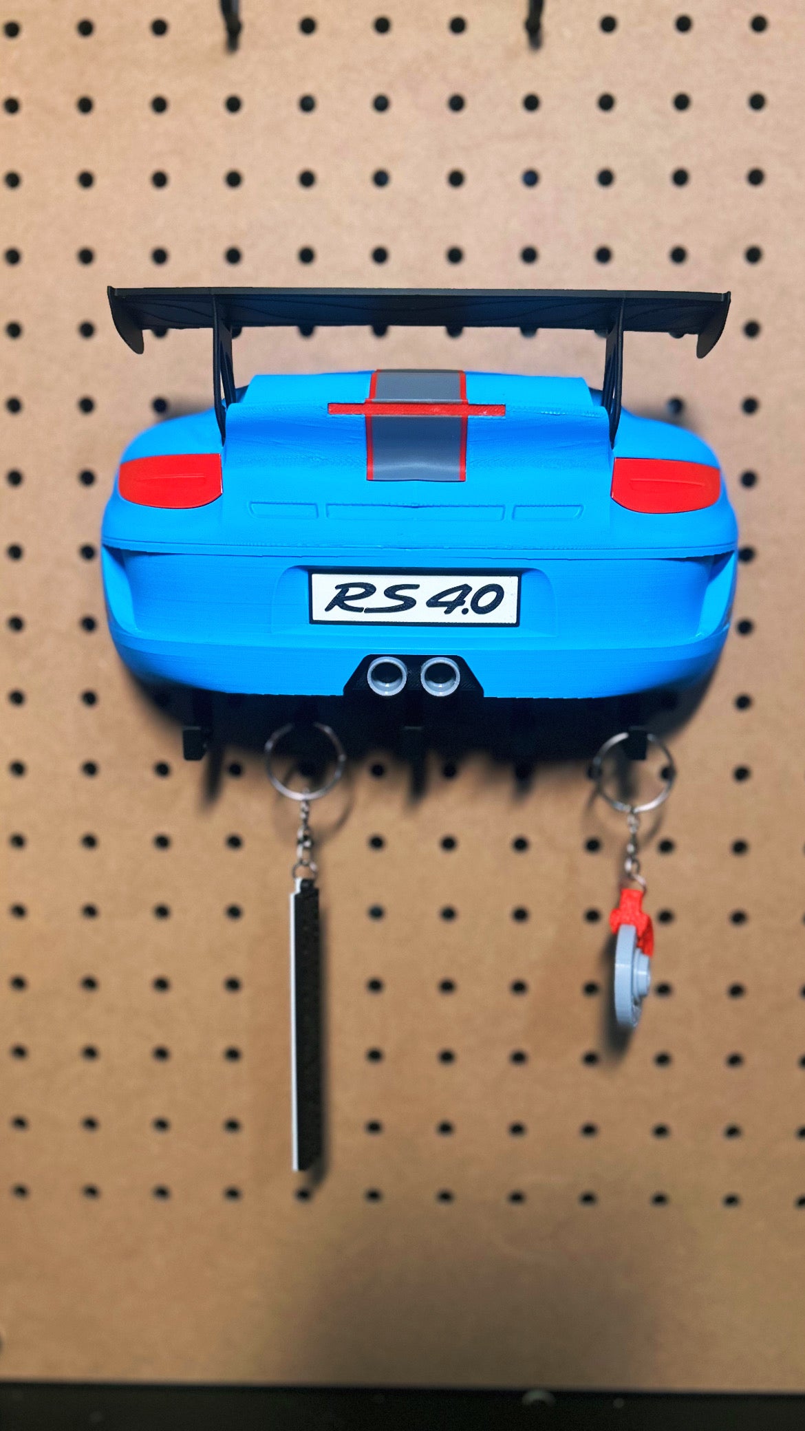 Office Garage Home Wall Key Hanger Compatible With 911 GT3 RS 4.0