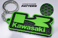 Motorcycle Enthusiast Keychain – 3D Honeycomb – Compatible With Kawasaki