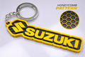 Motorcycle Enthusiast Keychain – 3D Honeycomb – Compatible With Suzuki