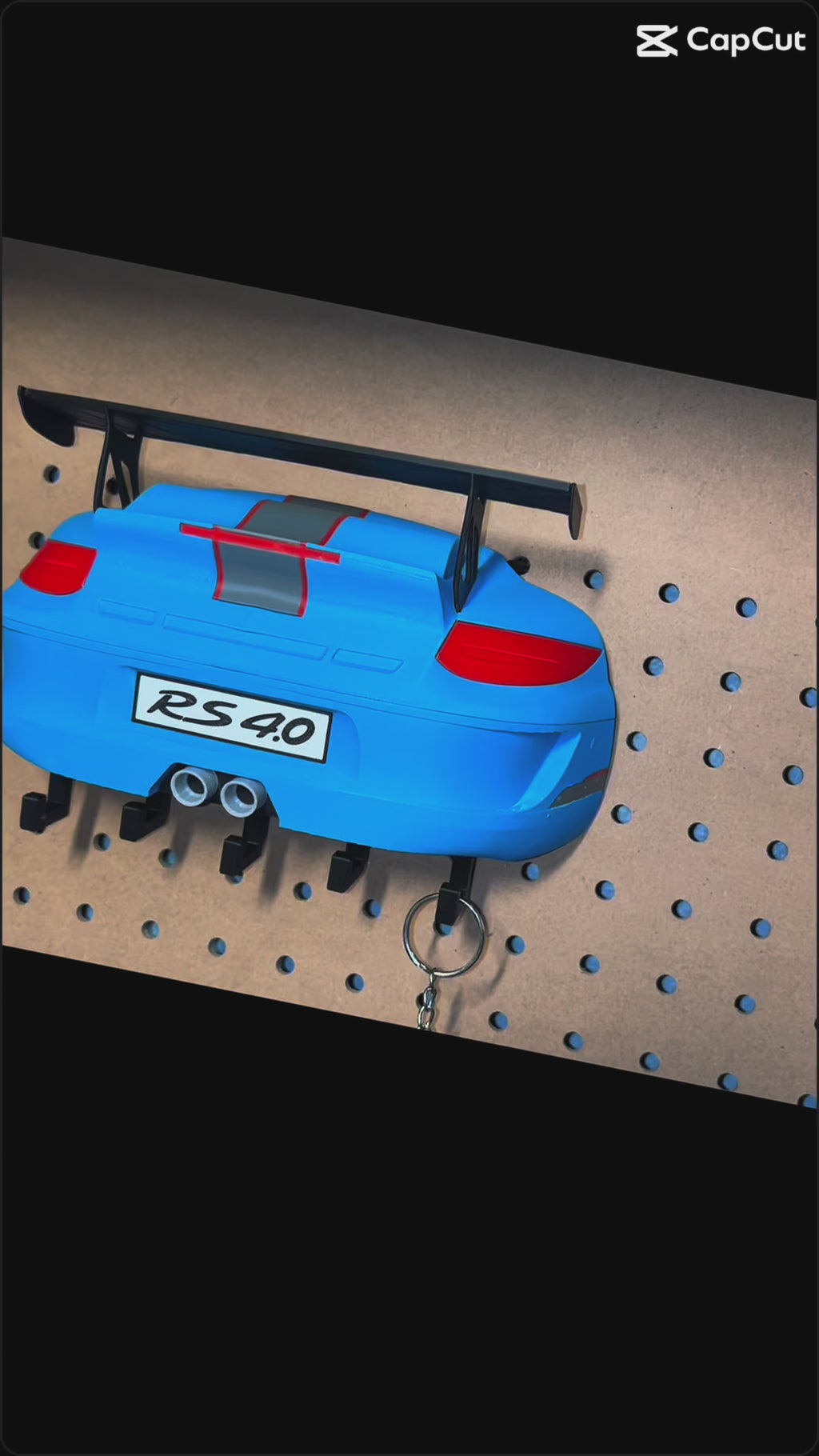 Office Garage Home Wall Key Hanger Compatible With 911 GT3 RS 4.0